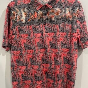 Black Edition Red and Gray Polo Shirt